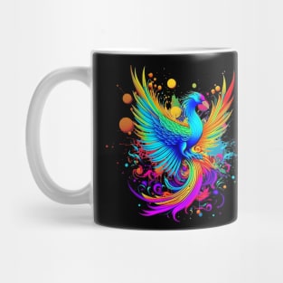 Colourful Phoenix Art Mug